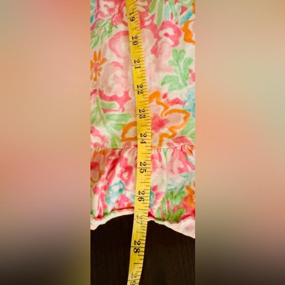 Ralph Lauren size M pink floral ruffled chemise nightgown preppy fairy cottage - Picture 10 of 11